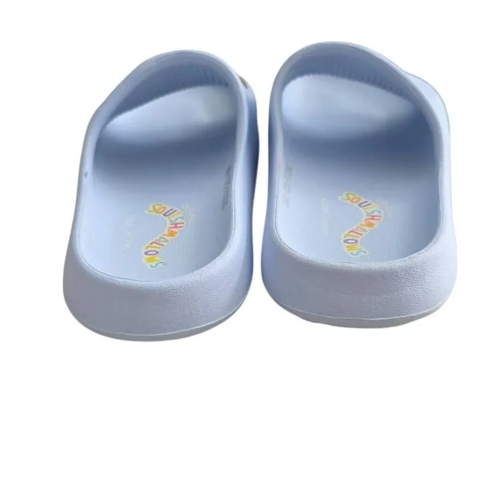 Squishmallows Girls Size 13/1 Blue Butterfly Slides